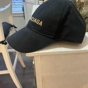 Accessories | One Size Black Balenciaga Baseball Cap In  display picture 2